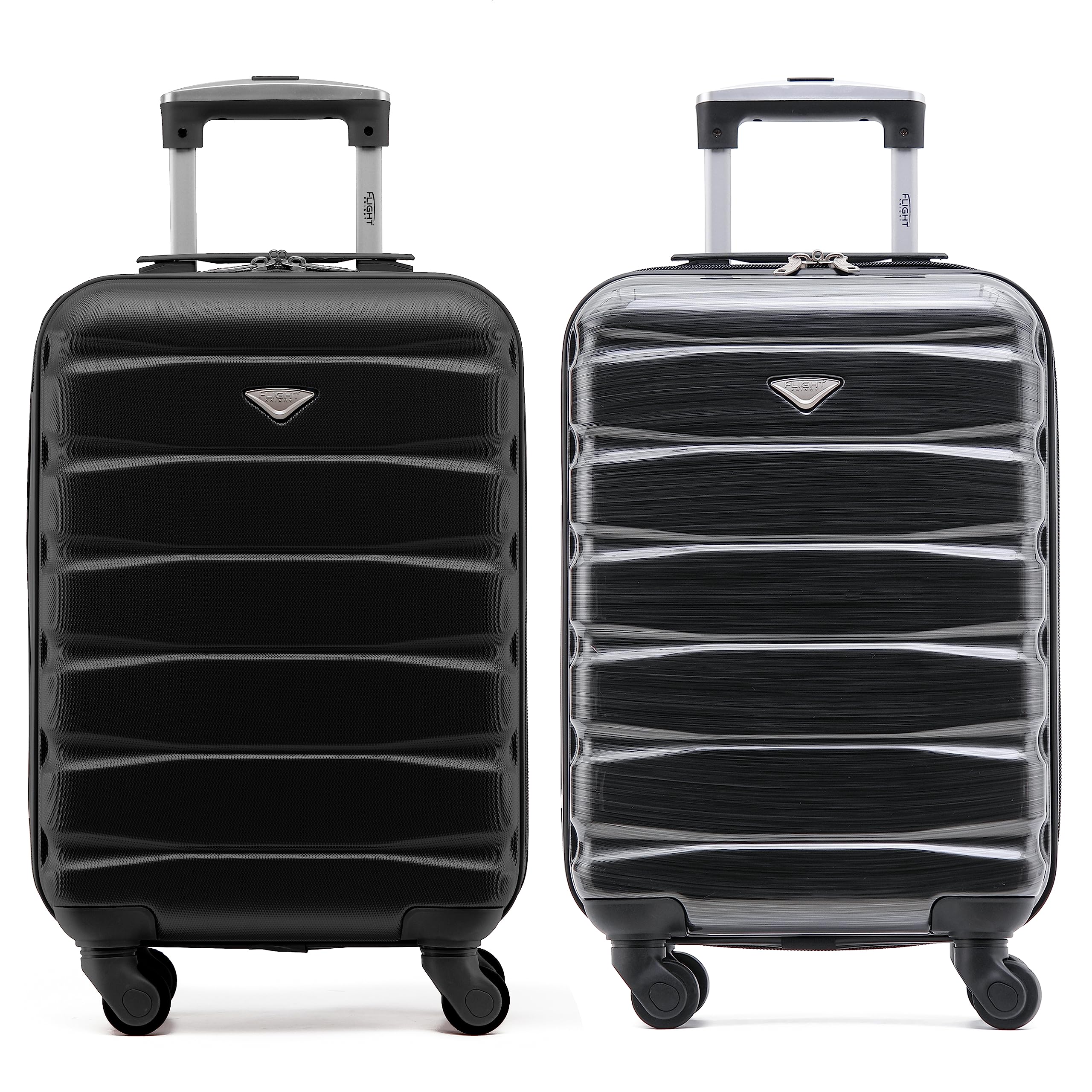 Flight Knight Suitcase Set of 2 Lightweight 4 Wheel ABS Hard Case Cabin Carry On Hand Luggage Approved for Over 100 Airlines Including easyJet, British Airways, Ryanair & Many More 55x35x20cm — view 191