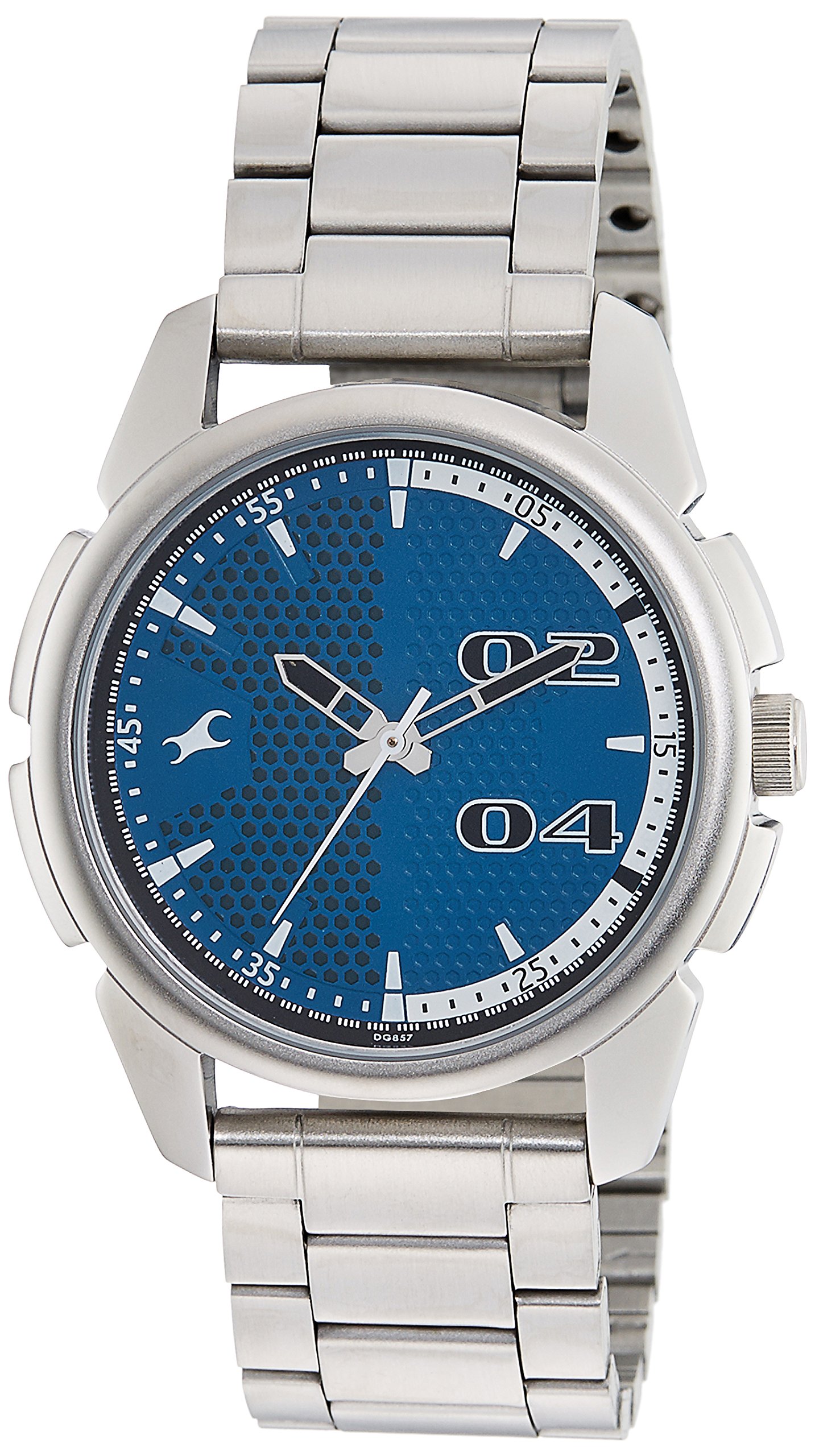 Fastrack Men Stainless Steel Loopholes Analog Blue Dial Watch-Nl3124Sm03/Np3124Sm03, Band Color-Silver (B077H22DWH) Amazon Price History, Amazon Price Tracker