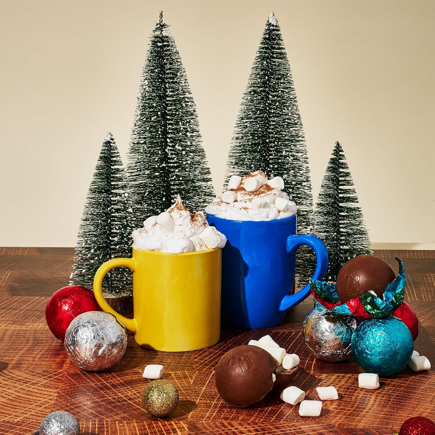 Bombombs, Hot Chocolate Bomb Gift Set, 5 Flavors in Colorful Wrappers; Fudge Brownie, Caramel Candy, S'Mores, Cookies & Cream, & Peppermint, Set of 24