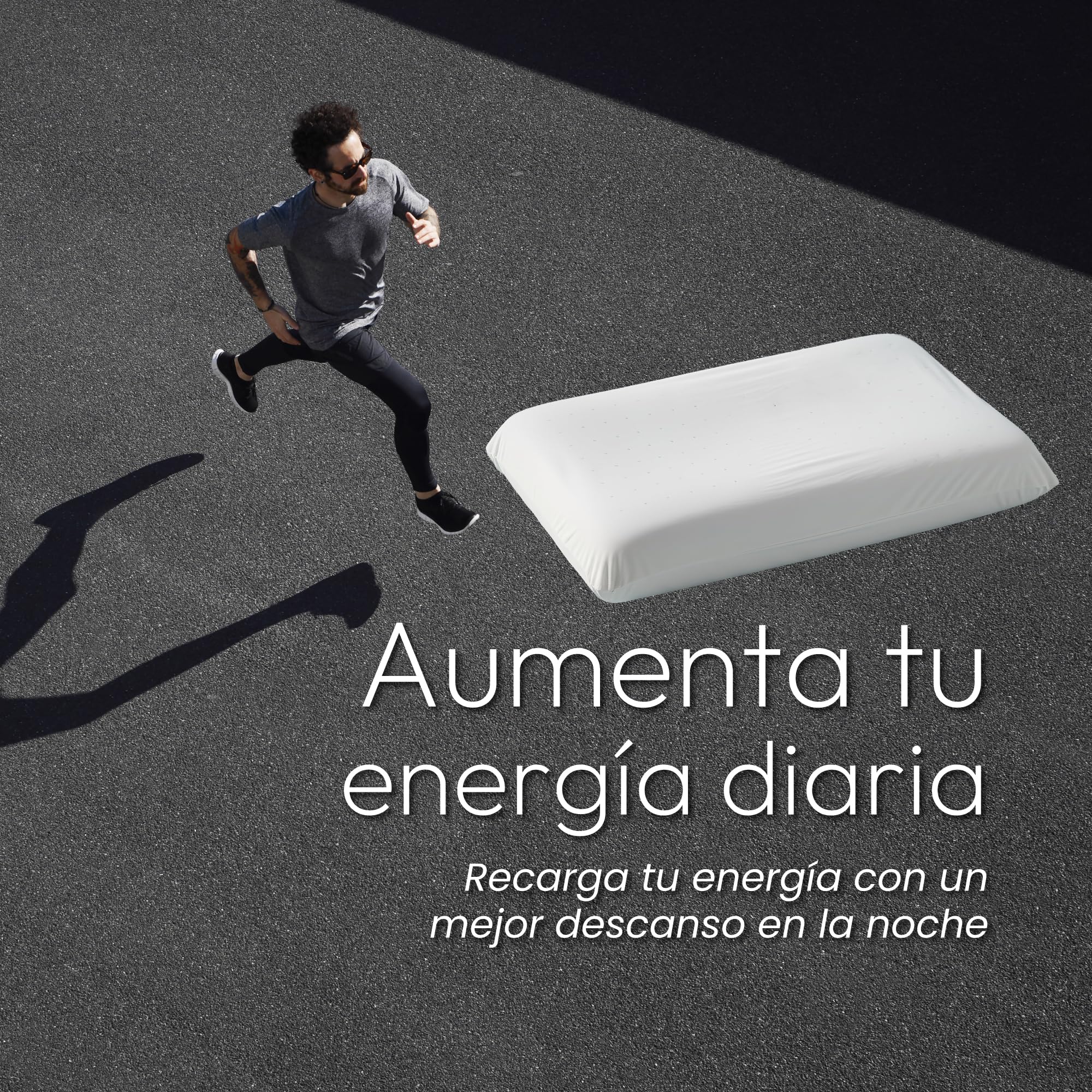 Almohada Viscoelastica 70 Pack 2, Almohada Cervical y Almohadas Cervicales para Dormir, Almohada Antironquidos para Cervicales y Cuello, Pillow Ergonómica con Carbón Activo Fabricada en España