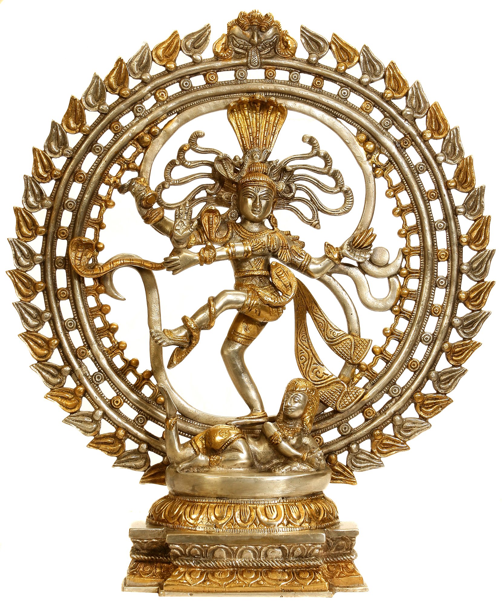 Sculpture Nataraja en laiton pour créer une ambiance zen et spirituelle dans un coin yoga