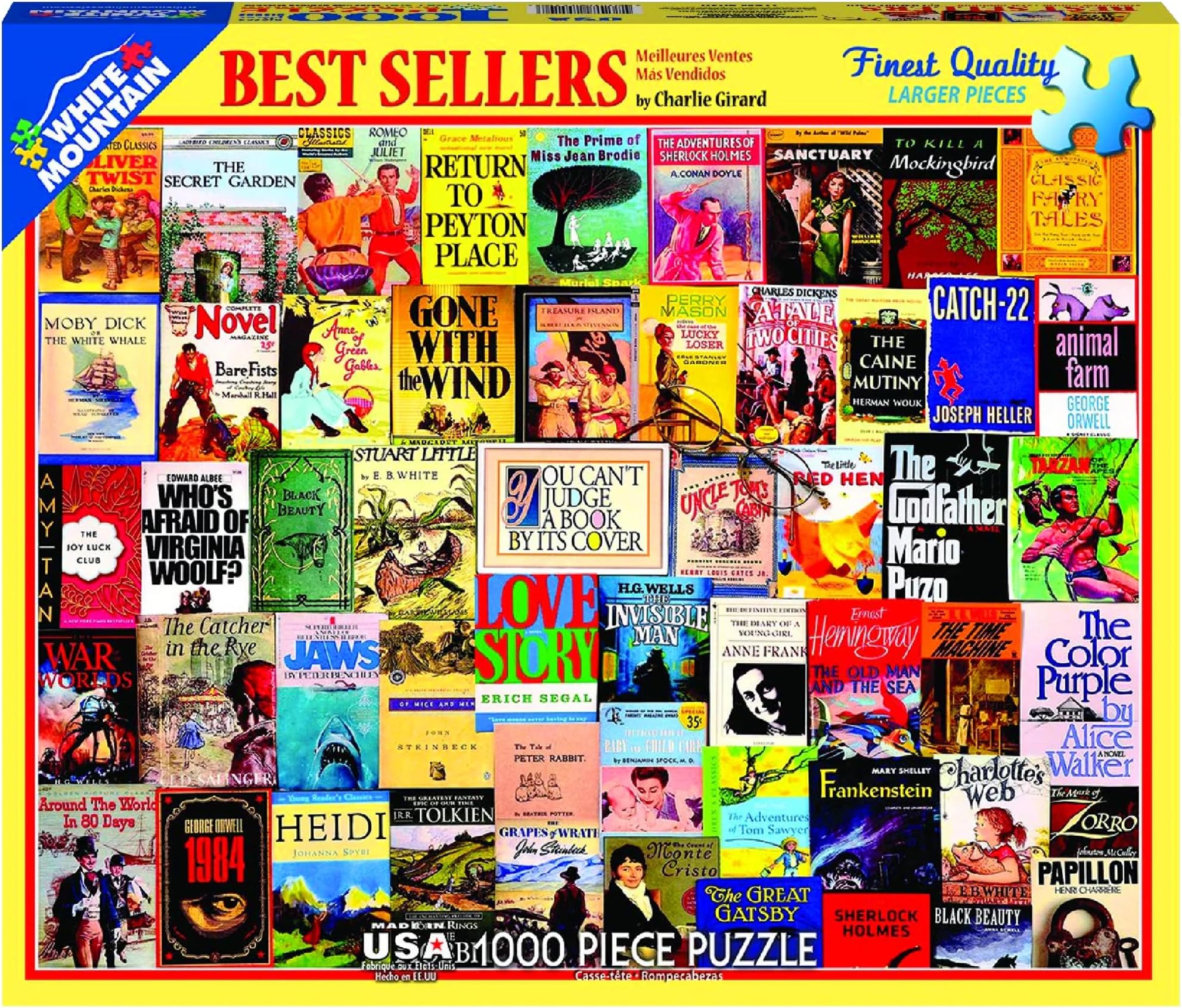 White Mountain Puzzles Best Sellers (Books) 1000 Piece Jigsaw Puzzle (wmp)