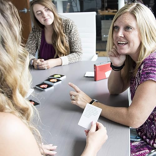 Miniatura 8 de Juego de cartas de construcción de equipos con 150 rompehielos y preguntas divertidas  Divertido juego de oficina 3 en 1 y inicio de conversación