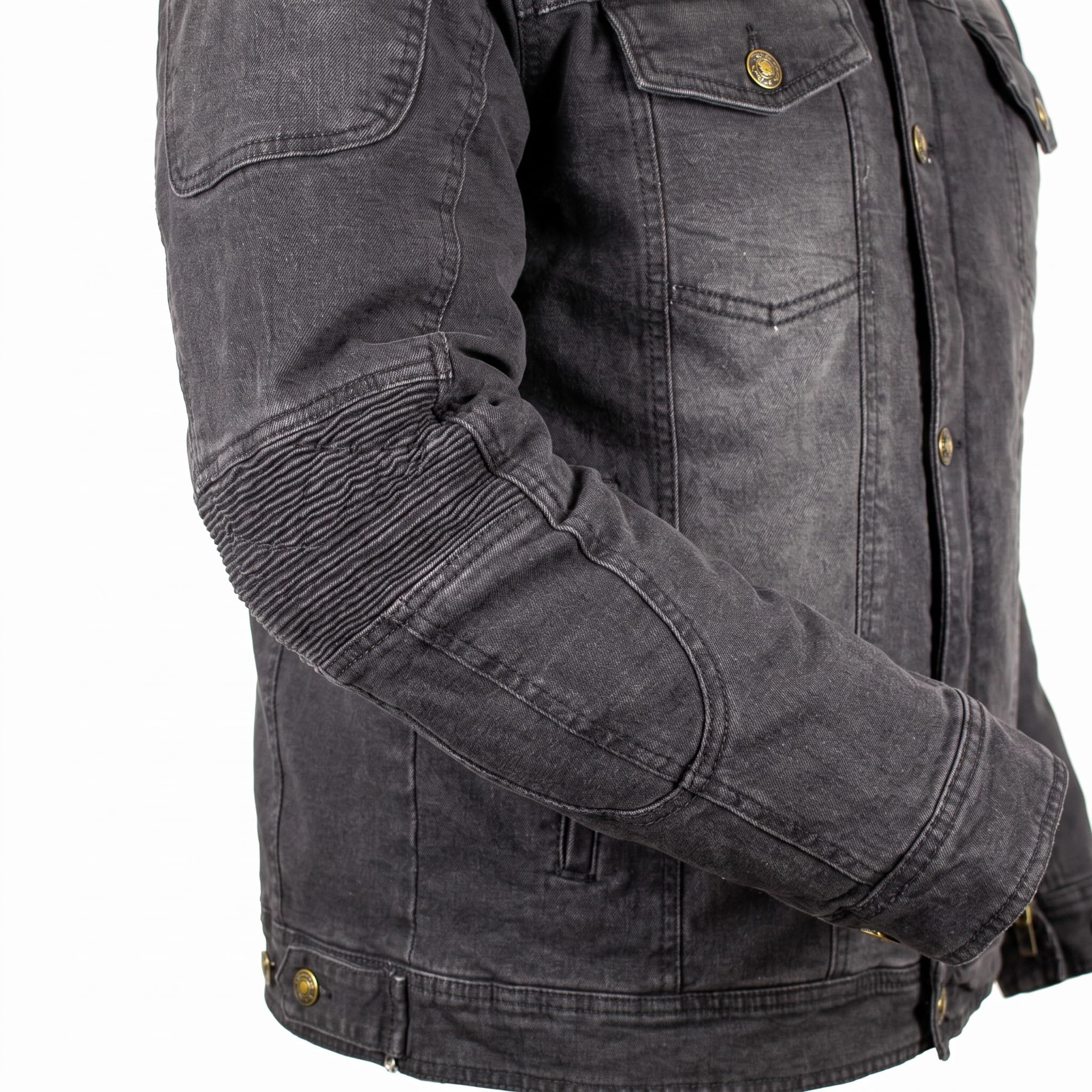 MDM Chaqueta vaquera para hombre con protectores