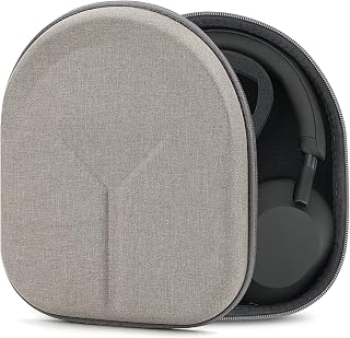 Geekria Shield Kopfhörerhülle kompatibel mit Sony WH-1000XM5/1000XM4/1000XM3, WH-XB920N – Ersatz Hartschalen-Reiseetui mit Kabelaufbewahrung (Hellbraun)