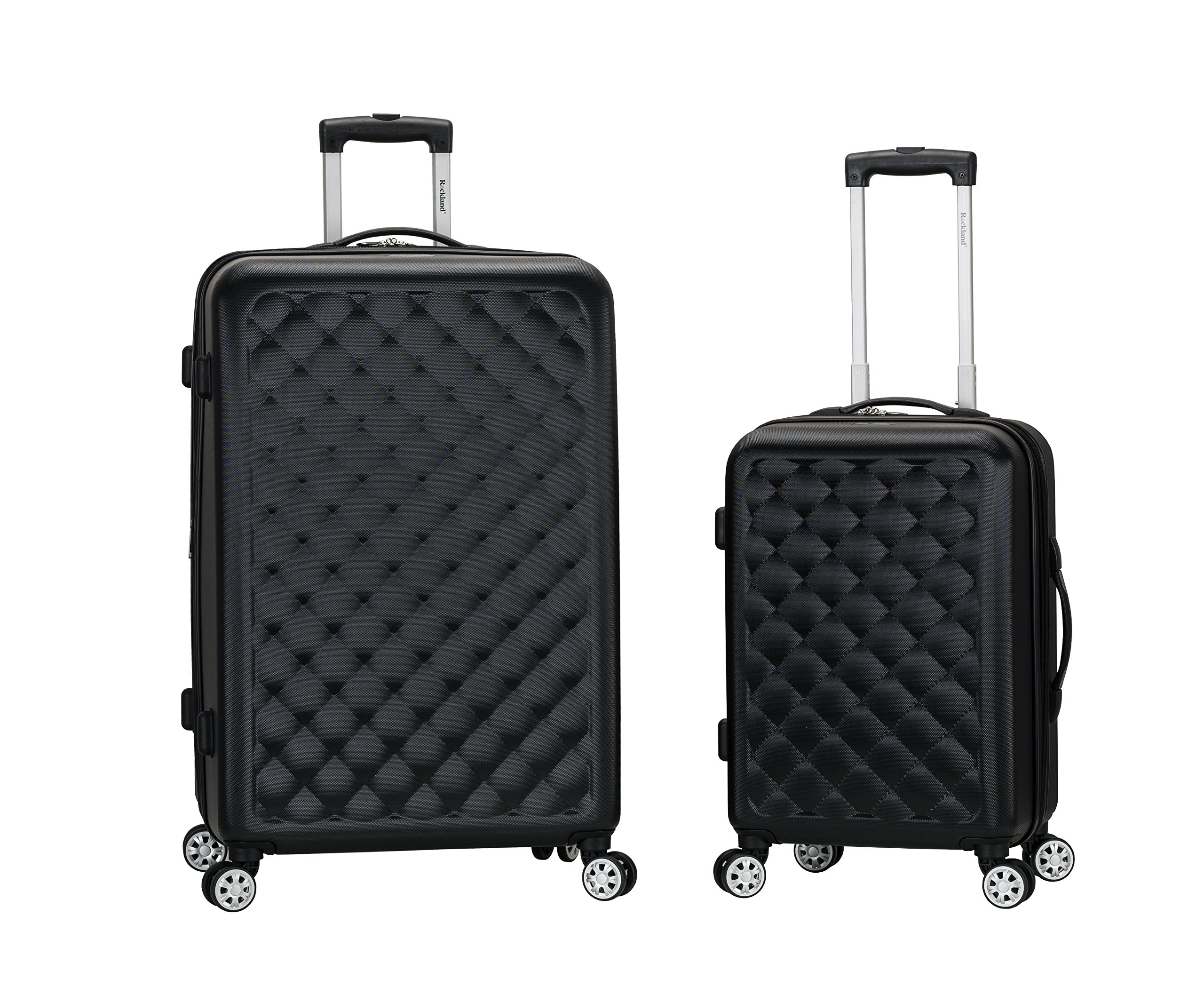 Rockland Melbourne Hardside Expandable Spinner Wheel Luggage, Quilt, 2 Piece (20"/28")