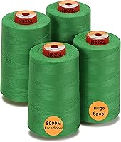 Vista 30 de New brothread - 30 opciones - 2 conos grandes de 5500Y (5000M) cada uno de hilo de poliéster hilado multiusos 40S/2 (Tex27) para serger, overlock