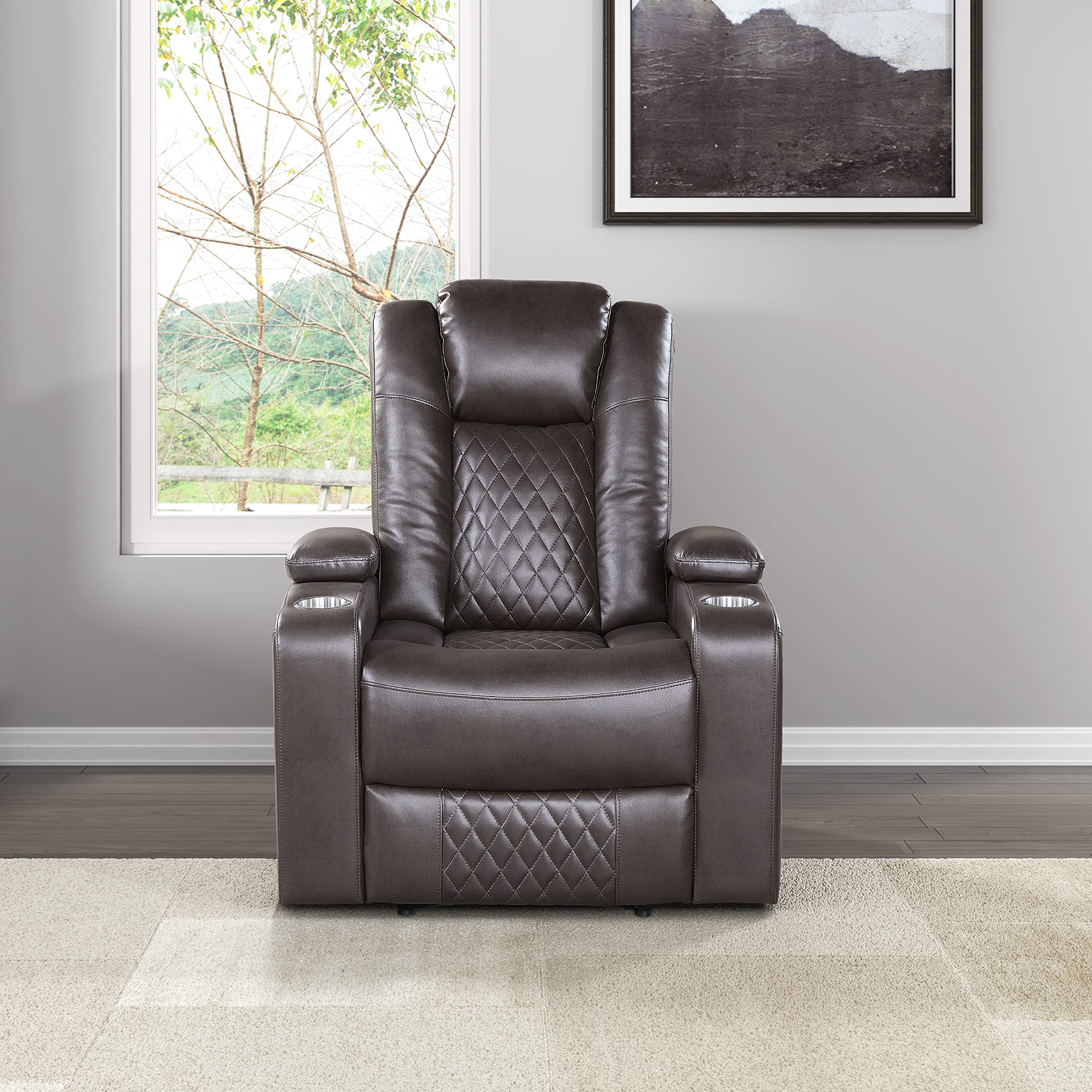 Lexicon Elodie Power Recliner, Brown (Incomplete, Box 1/2)