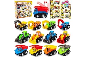 JOYIN Valentines Day Construction Vehicle Greeting Cards for Kids