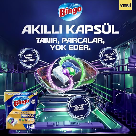 Bingo Smart Capsule Pro Dishwasher Detergent Tablet 50s