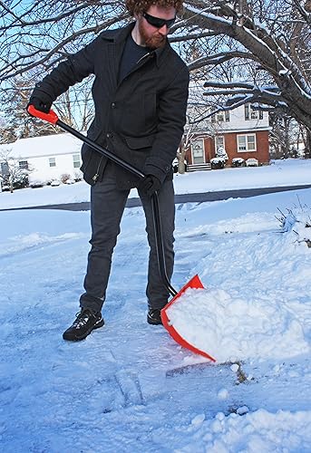 Miniatura 2 de Bigfoot Pala de nieve de poliéster premium con mango salvavidas de metal y borde de metal