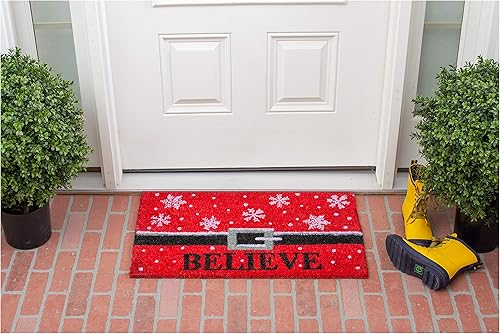 Miniatura 4 de Calloway Mills 101812436 Believe Felpudo de 24 x 36 pulgadas, rojoblanconegro