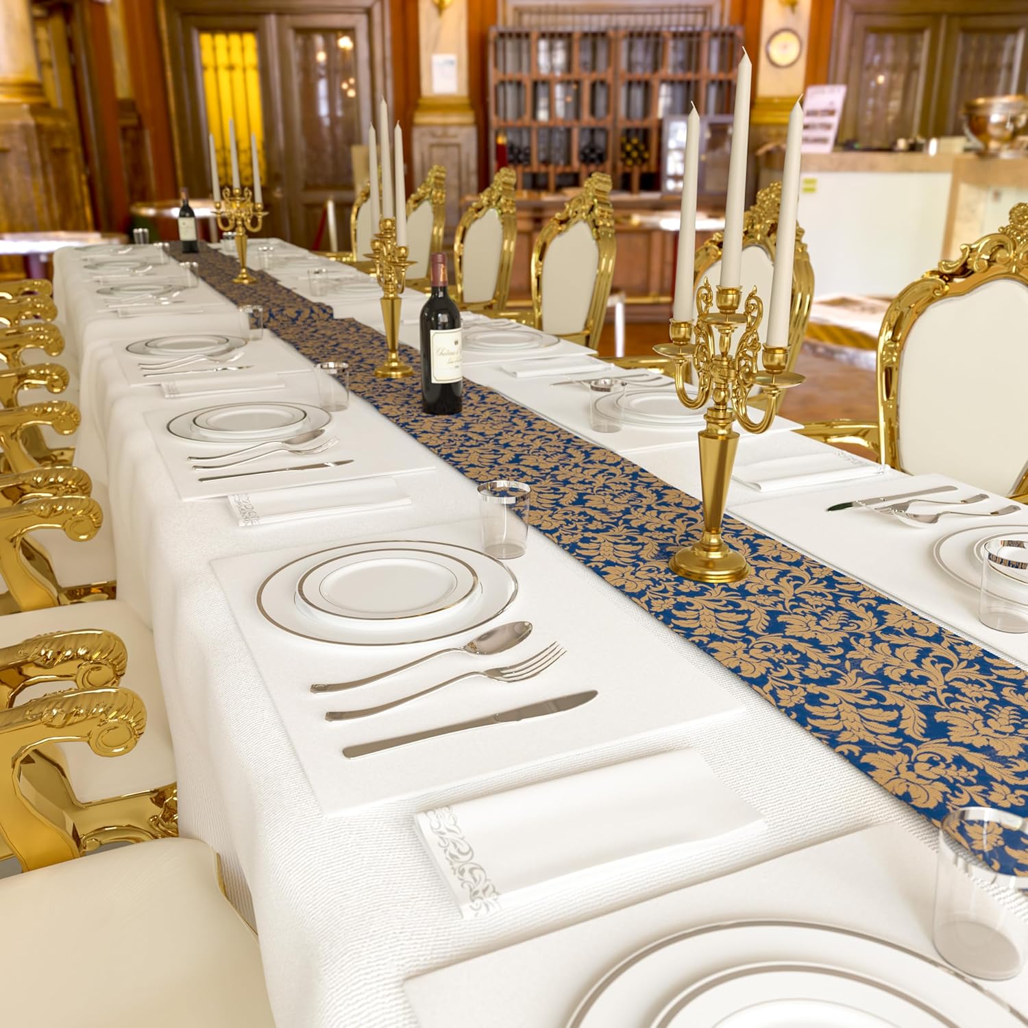 175 Pcs Silver Disposable Plates for 25 Guests, Disposable Plastic Plates, Dinnerware Set Include 25 Dinner Plates, 25 Salad Plates,25 Cups, 25 Paper Napkins for Party, Wedding, New Year