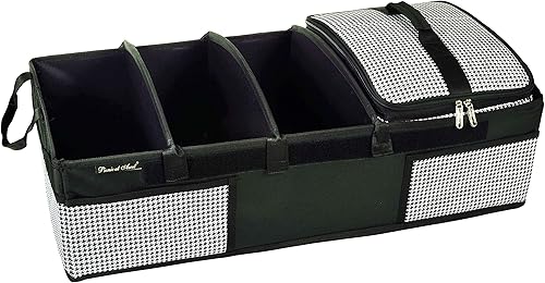 Miniatura 7 de Picnic at Ascot Organizador de maletero de base rígida resistente, capacidad de 70 libras, divisores ajustables, 30 pulgadas de ancho x 15 pulgadas