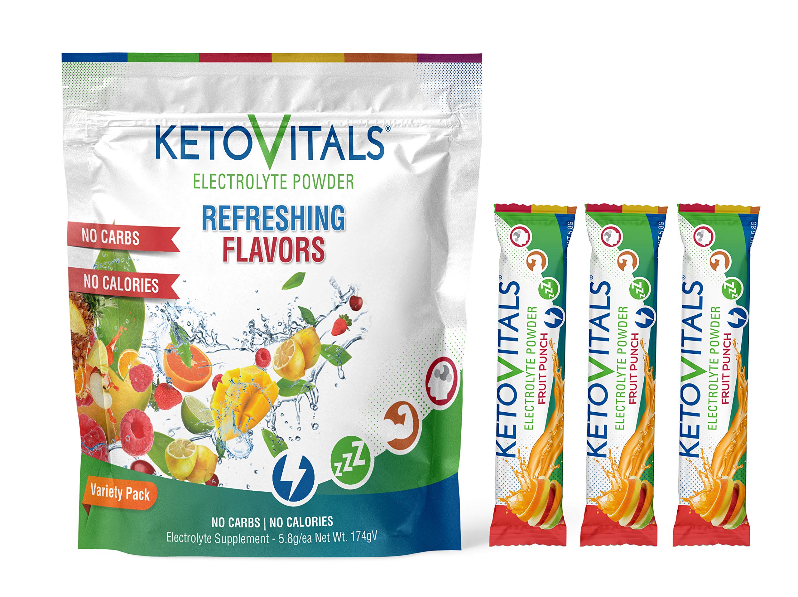 Buy Keto Vitals Original Electrolyte Powder Stick Packs Keto Friendly