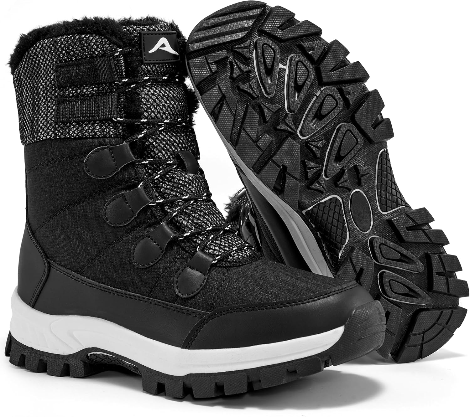 Snow Boots for Women: Warm Fur Lined Winter Shoes 2026 Waterproof Non Slip Comfortable Mid Calf for Hiking Walking
