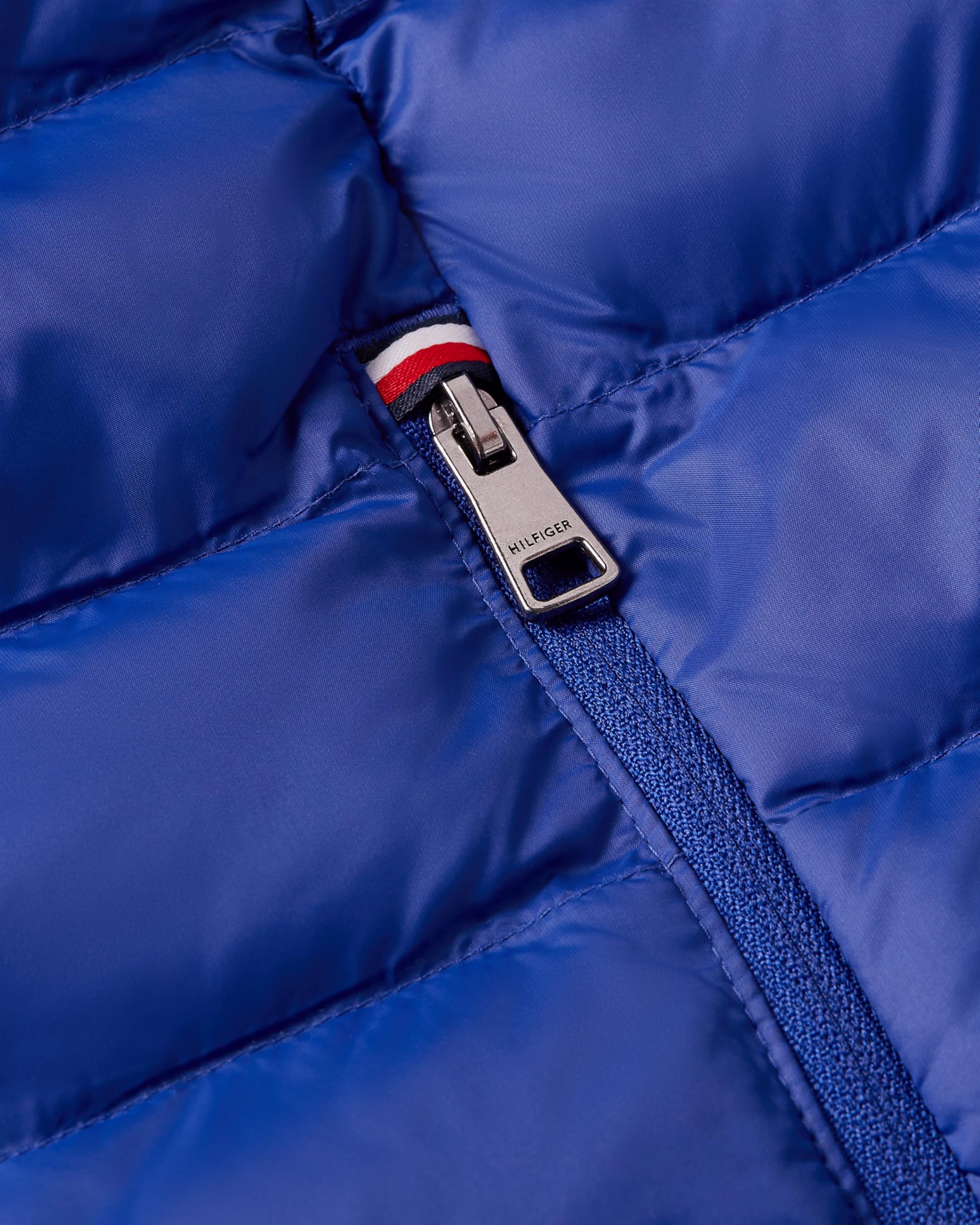 Tommy Hilfiger Męska kamizelka z recyklingu MW0MW37677, niebieska, S, Niebieski (Wedge Blue), S