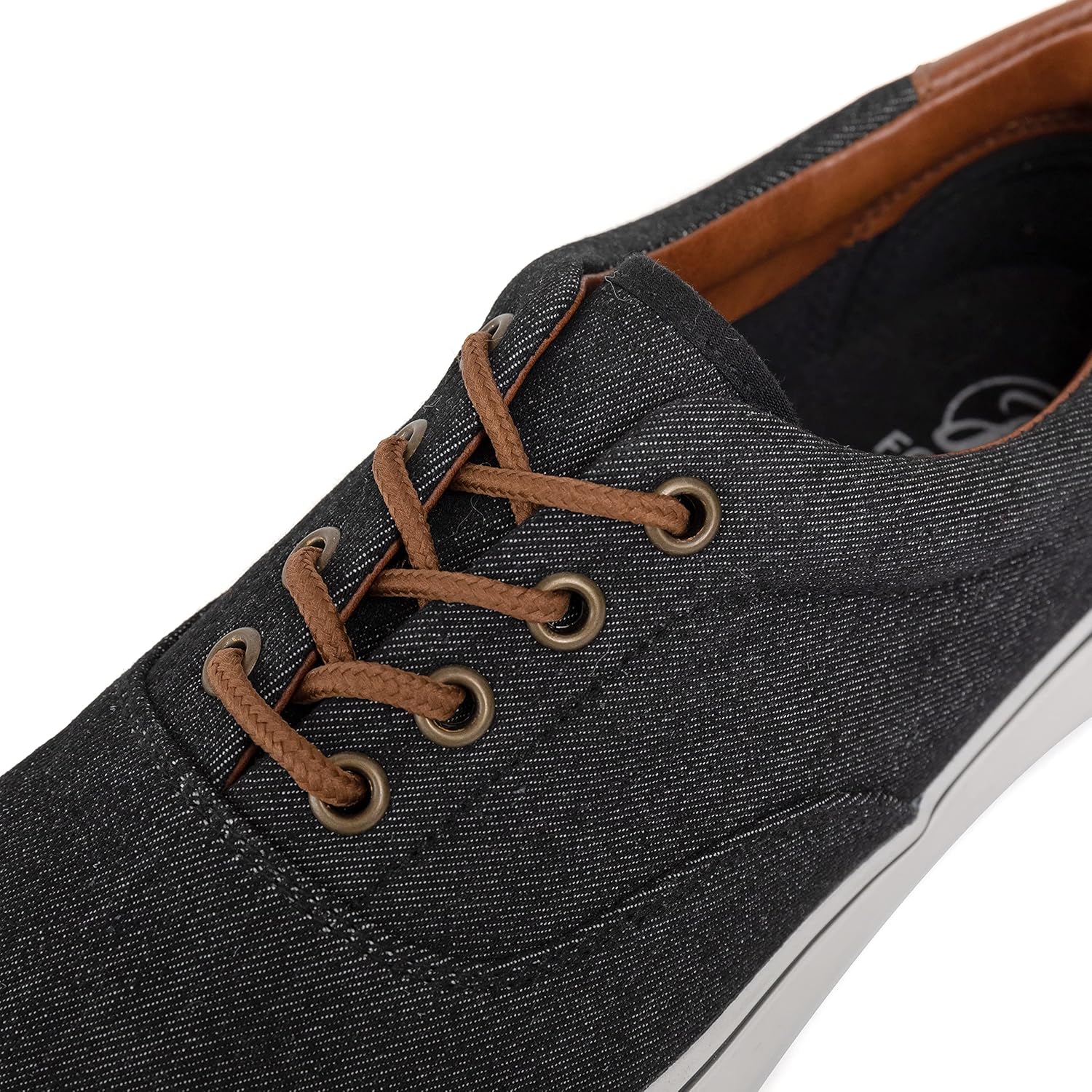 Men's Black Classic Low Top Shoes Canvas Fashion Sneaker with Soft Insole Causal Dress Shoes for Men Comfortable Walking Shoes - Image 3