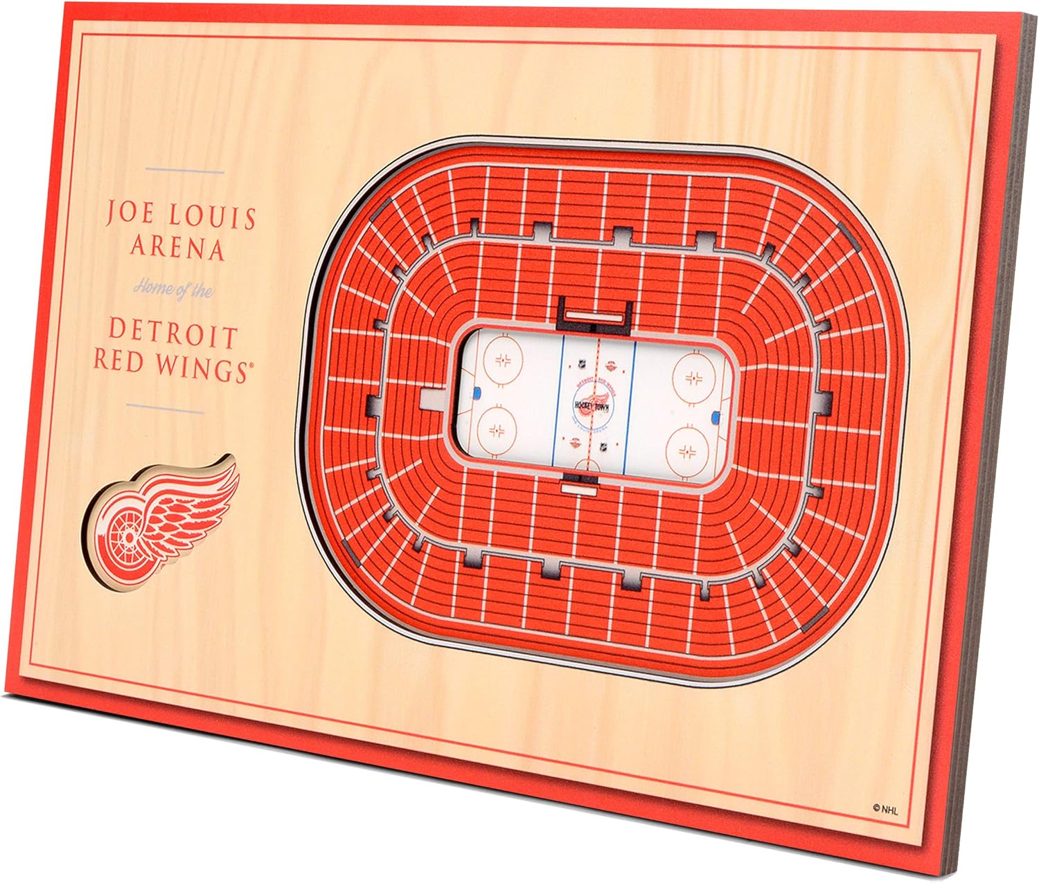 YouTheFan NHL Detroit Red Wings 3D StadiumViews Desktop Display - Joe Louis Arena