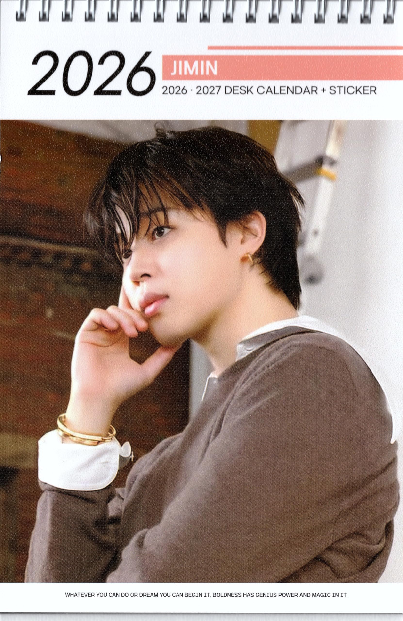 Amazon.co.jp: ジミン 卓上 カレンダー (写真集) 2026~2027年 (2年分