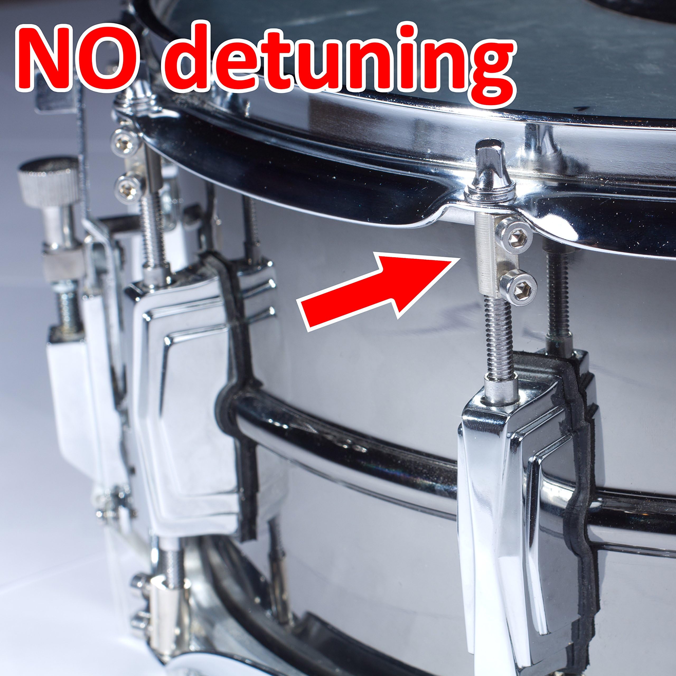 DrumLock - screw tight tension rod lockers to prevent drum head detuning (12 pcs pack)