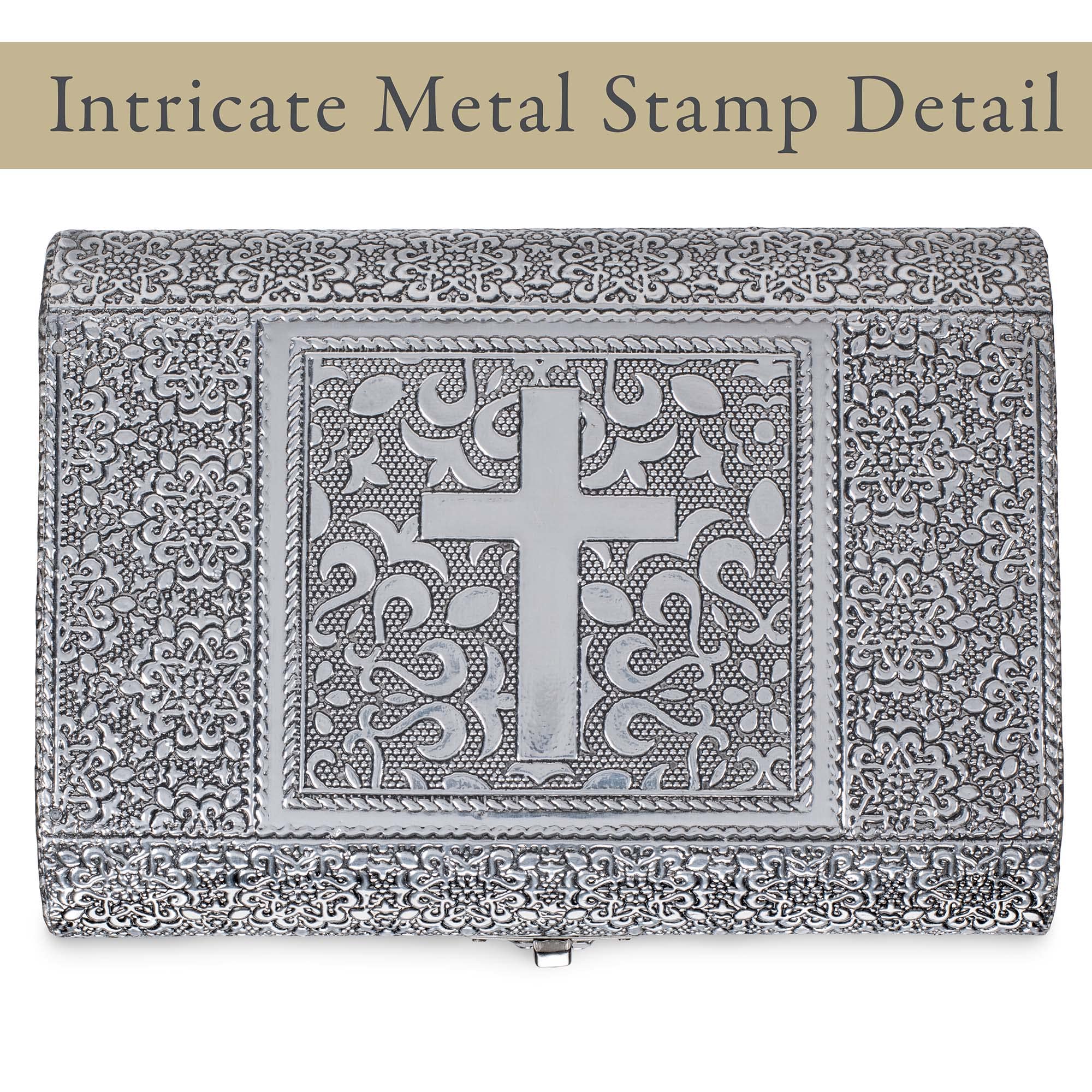 Blessed Silver Keepsake Box - Cottage Garden -2