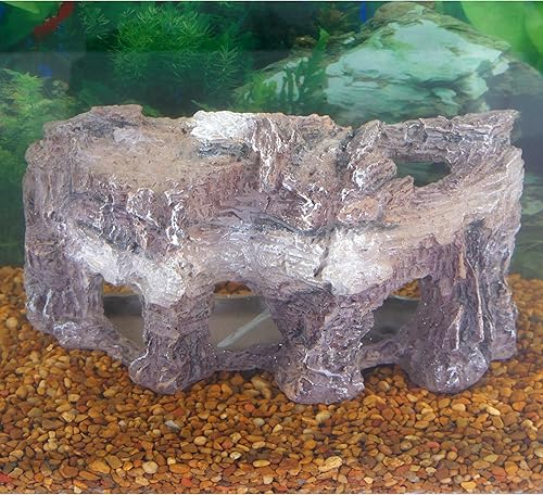Miniatura 2 de Penn-Plax Grotto Natural Cliff Rock-Scape - Decoración de terrario y acuario para reptiles, anfibios, peces y otros animales pequeños, tamaño