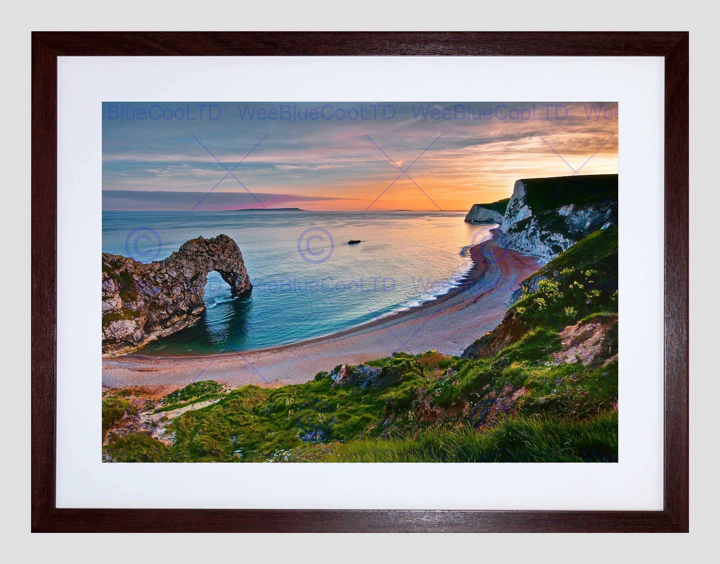 Wee Blue Coo Durdle Door Dorset Cliff Art Framed Wall Art Print