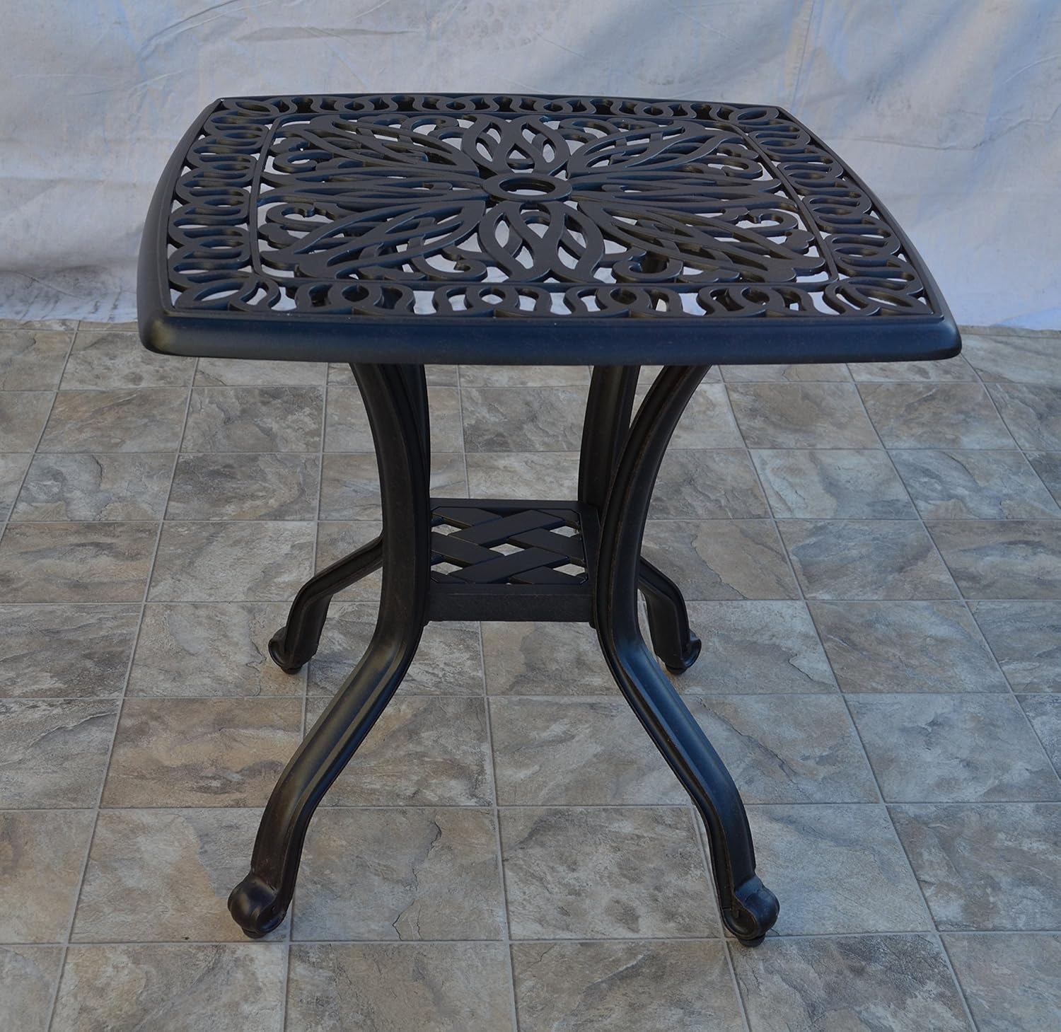 Elizabeth Cast Aluminum Powder Coated 6-Piece Seating Set with Sunbrella Cushions - Antique Bronze