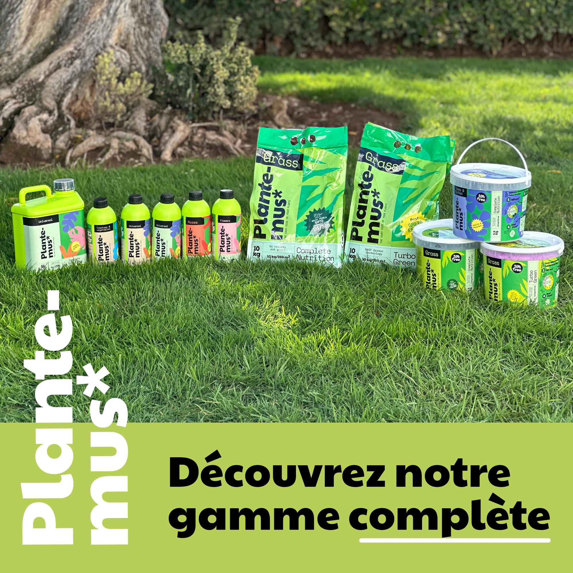 PLANTEMUS Engrais Gazon NPK (12-11-18) Automne/Hiver - Pelouse Vert, Dense et Durable, Fertilisant Granulé en Perles Ultrasolubles (5,5kg)