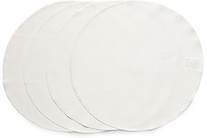 Solino Home Linen Round Linen Placemats 15 Inch