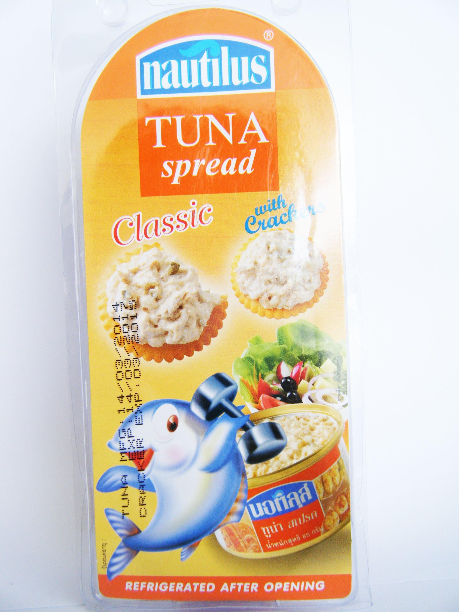 Ready-To-Eat Nautilus Classic Flavoured Tuna Spread And Crackers 1 Set 4.03oz/115g (pack of 2)