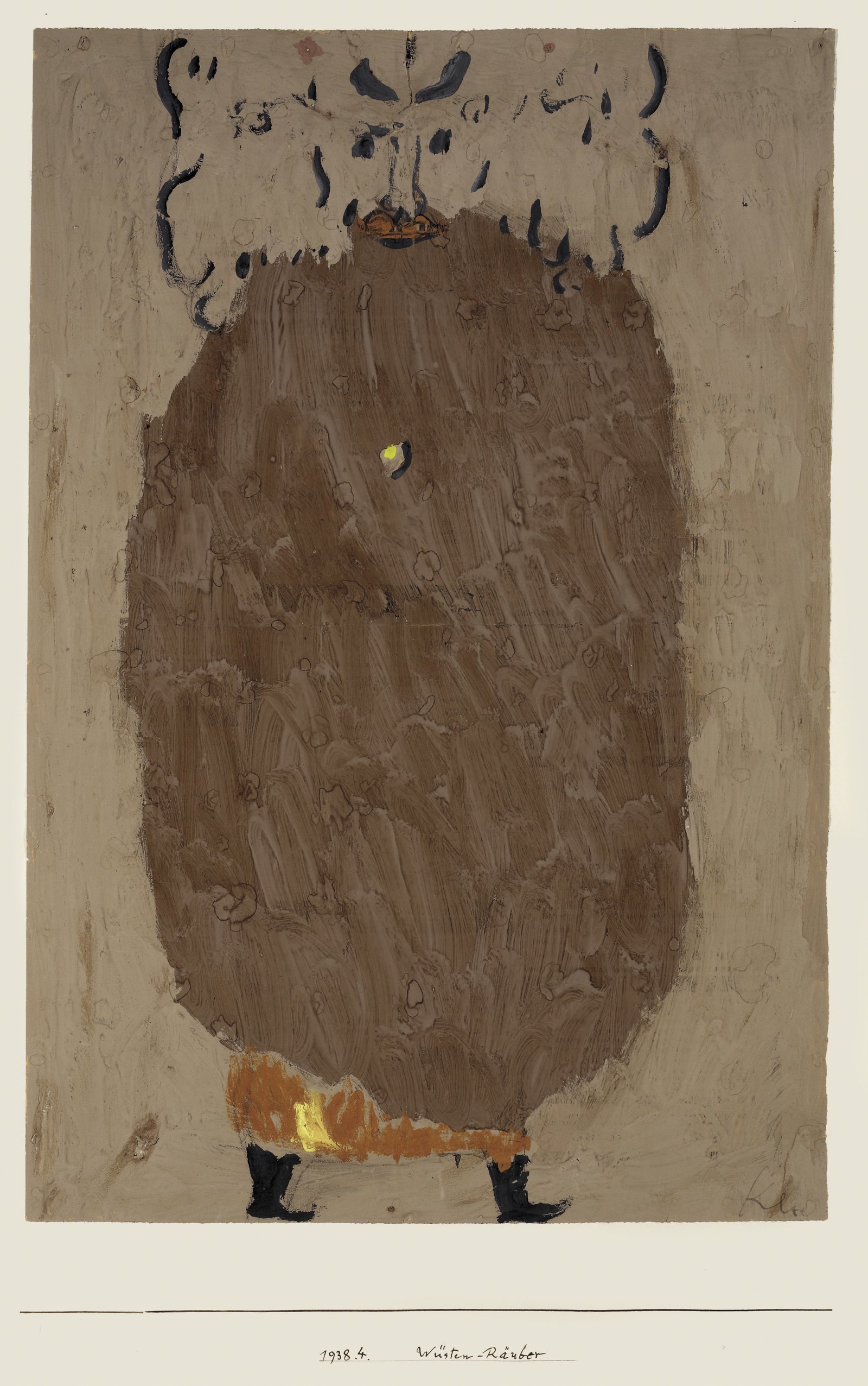 Paul Klee Wusten-Rauber 1938 impression extra large mate sans cadre