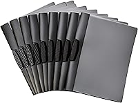 Vista 1 de Yaxa Basics Portada de informes con clip, carpetas de presentación, paquete de 100, 9 x 10.5 pulgadas