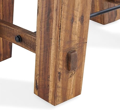 Miniatura 12 de Alaterre Furniture Durango - Mesa auxiliar de madera industrial de 27" W