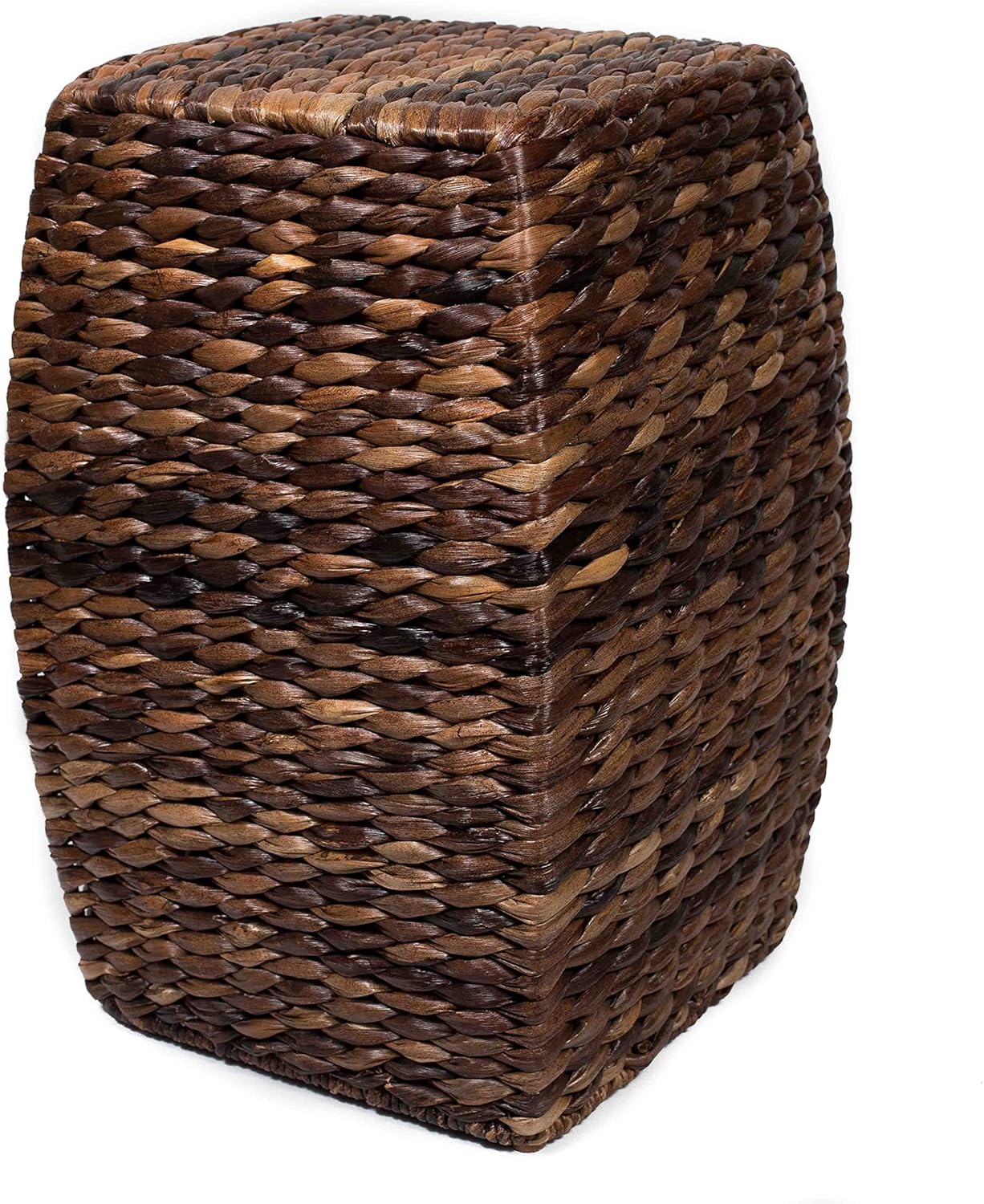 BIRDROCK Home Seagrass Accent Stool Made of Hand Woven