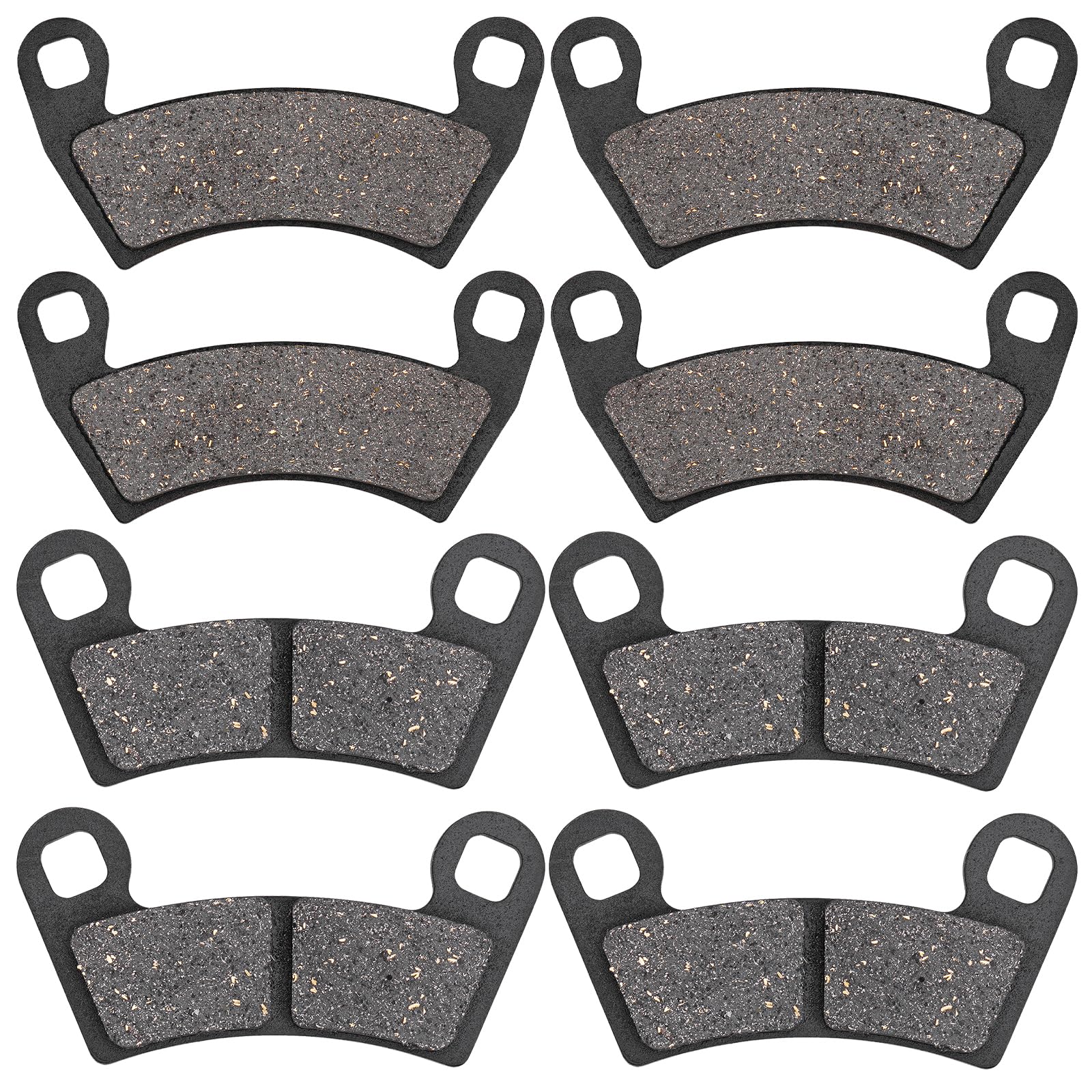 DUOOK Front Rear Brake Pads for Ranger XP 1000 2018-2023,Polaris General 1000 2016-2020, Crew XP 1000 2019-2020,Ranger Crew 570 RZR S4 1000 RZR 4 900（