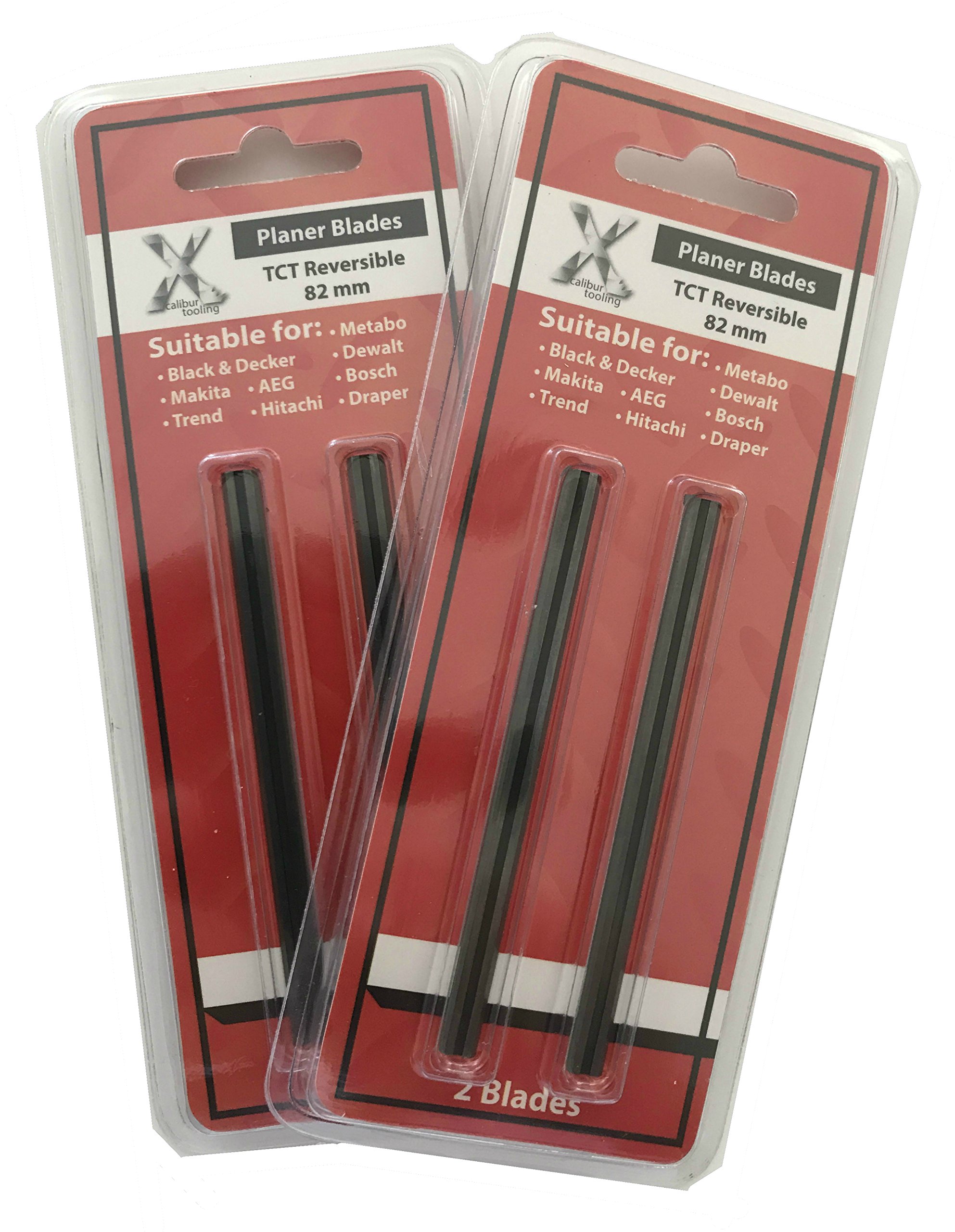 3-1/4 Inch Carbide Planer Blades - Fits Ryobi HPL51K & Makita 128314, 1902X7 82mm Jointer Knives - Pack of 4