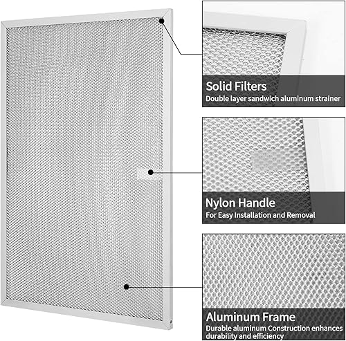 Miniatura 4 de BPS1FA36 Filtro de aluminio para campana extractora de 17-14 pulgadas x 11-34 pulgadas x 38 pulgadas para Broan Nutone Allure QS1 36 pulgadas y 36