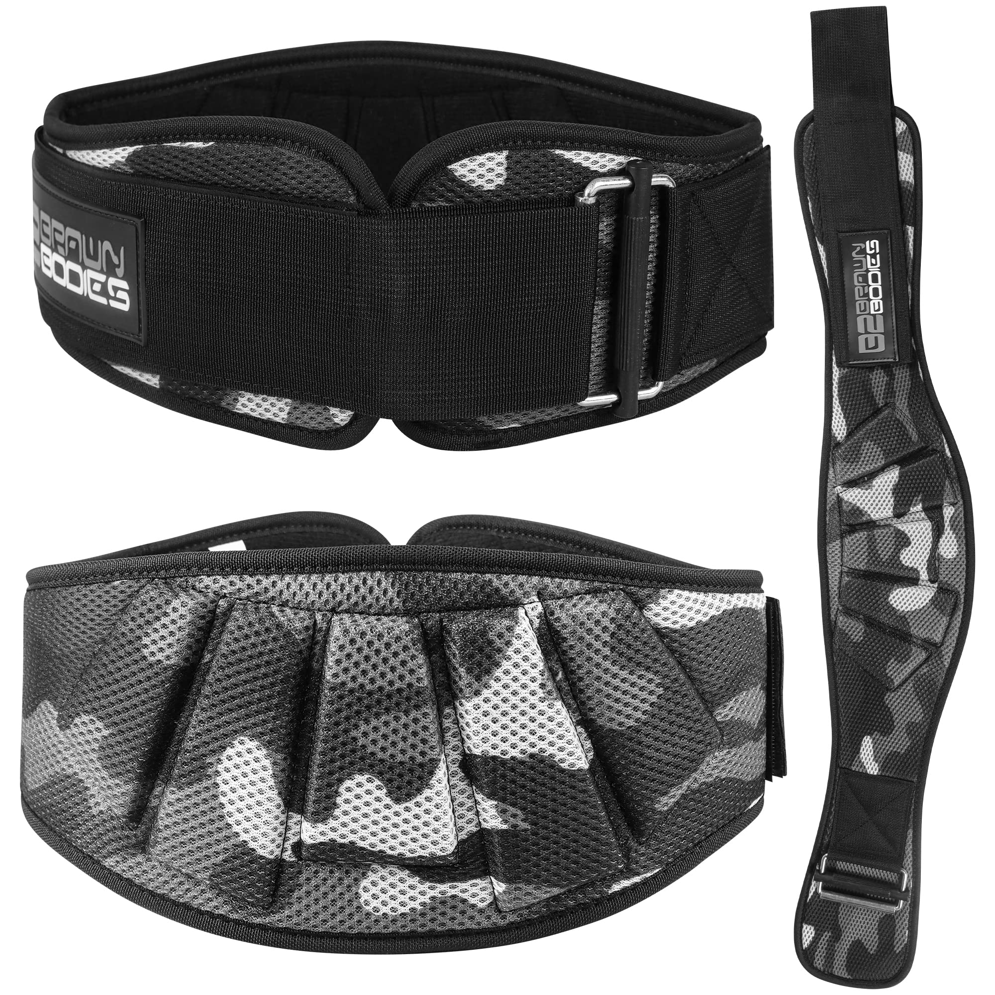 Weightlifting belt for men and women – Weight belt for workout on fitness equipment- 6’’ Auto lock Black gym belt, Lifting belt for CrossFit athletes, Weight lifting belt for yoga By B2 BRAWN BODIES