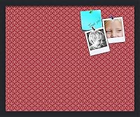 Vista 285 de PinPix Tablero de anuncios de corcho de 20 x 14 pulgadas. Este tablero decorativo enmarcado viene con diseño de círculos B W y un marco negro