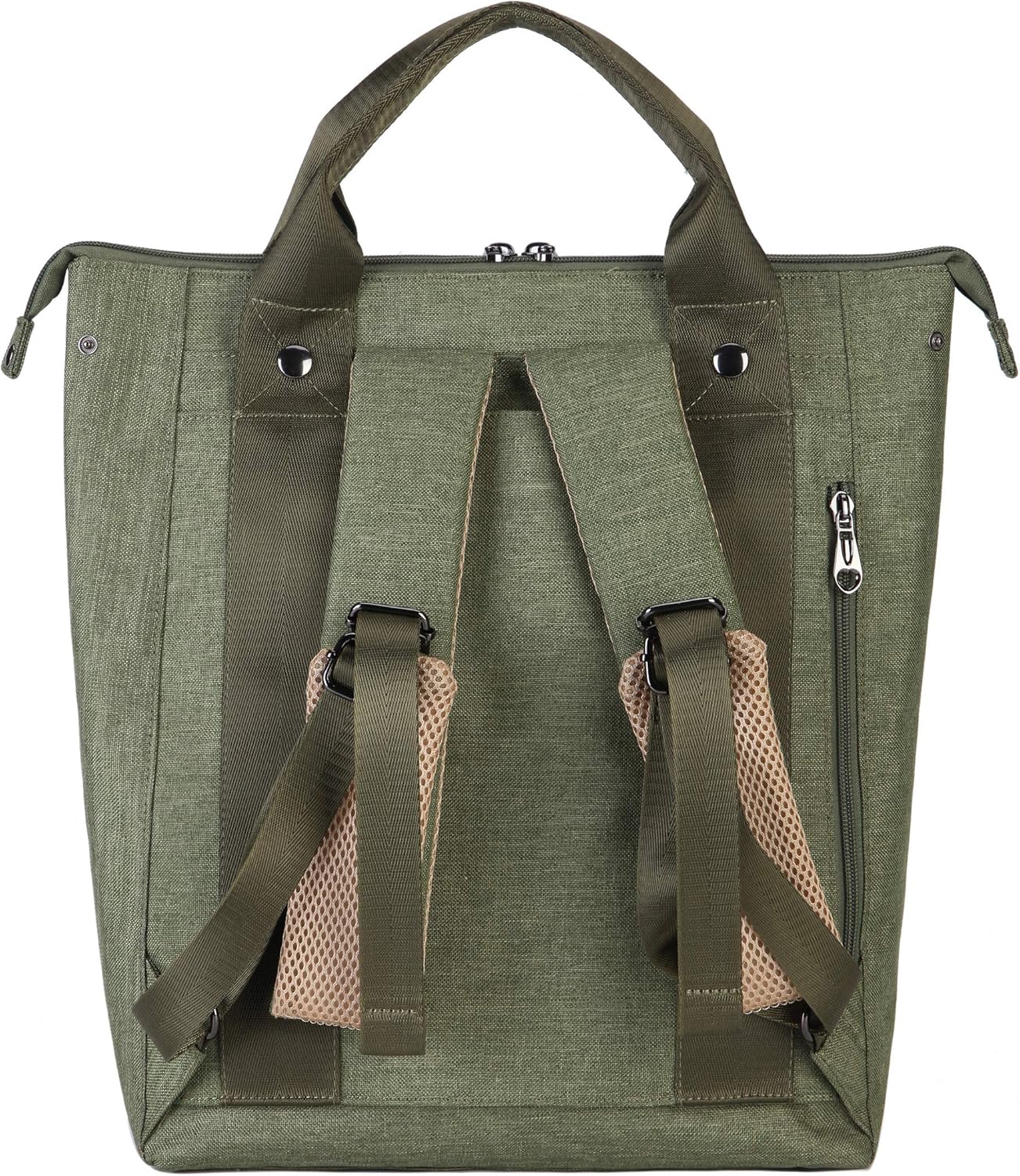 Limited Stock Kah&Kee Convertible Laptop Backpack and Tote Bag Handbag Concealed Strap Computer Compartment Travel School for Women Man (Reseda Green)