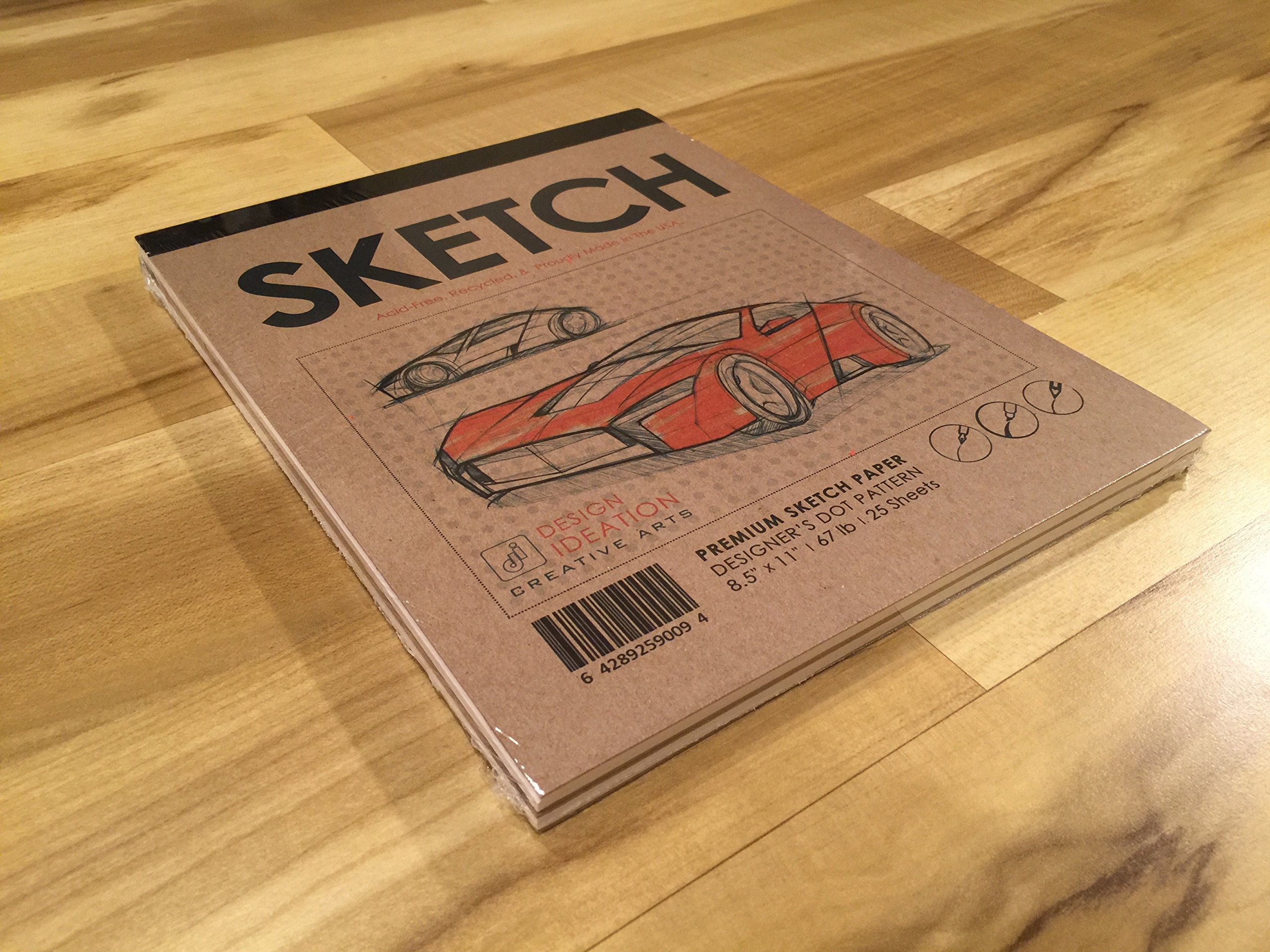 Grid Paper Pads - Jumbo 8.5x11 Inch, 2 Pack, Heavyweight Paper For Drawing, Design & Planning