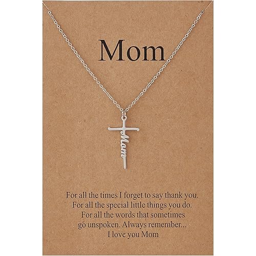 Lcherry Faith Cross Necklace for Women Religious Gifts for Women Christian Jewelry Gifts for Women