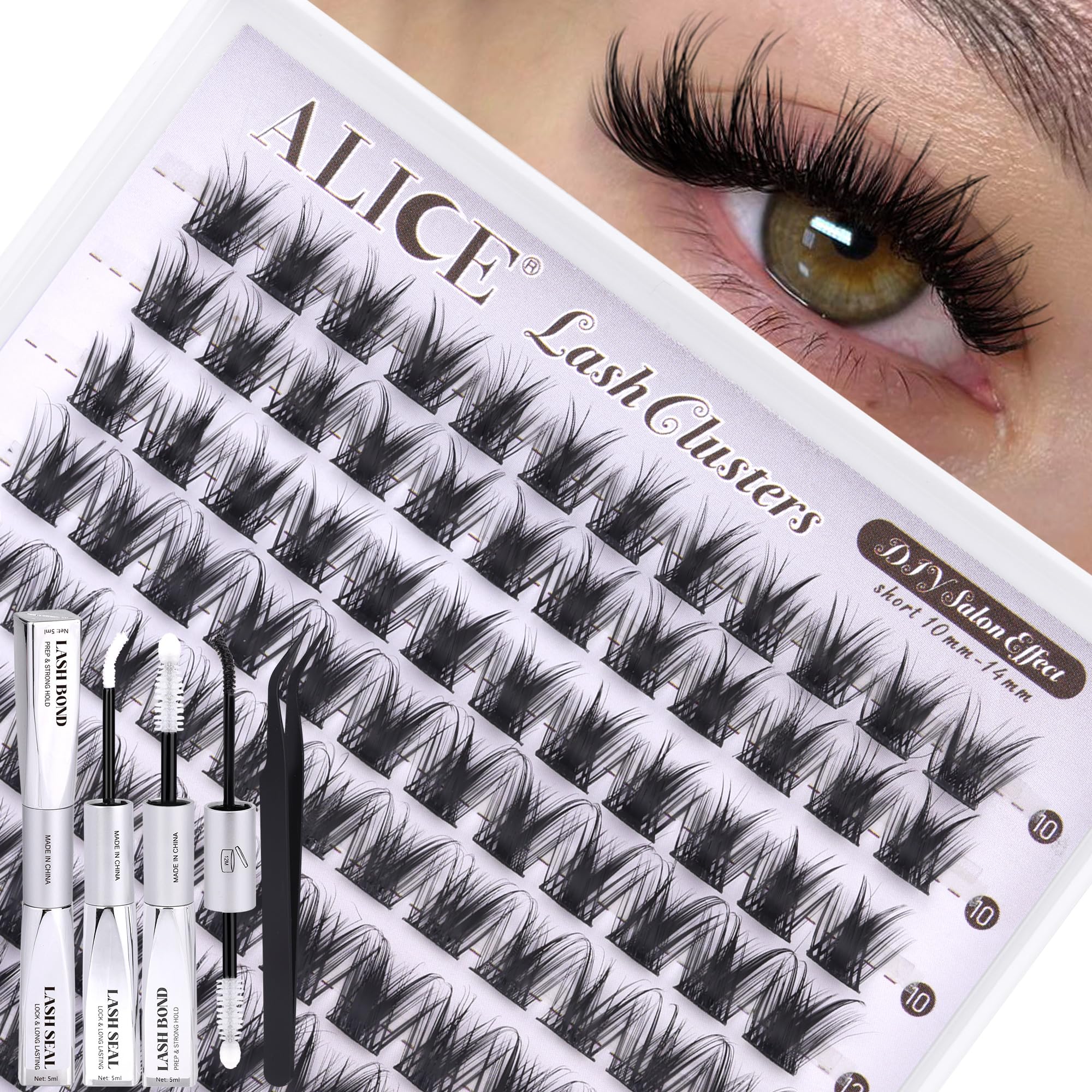ALICE Lash Clusters: Natural Volume Eyelashes -14