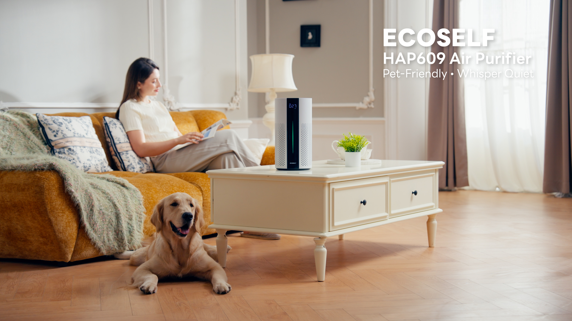 Image of Original Replacement Filter for HAP609 Air Purifier - Efficiently Removes Dust Pollen Smoke and Pet Dander - Keeps Your Home Air Fresh and Clean, 2 Pcak, White