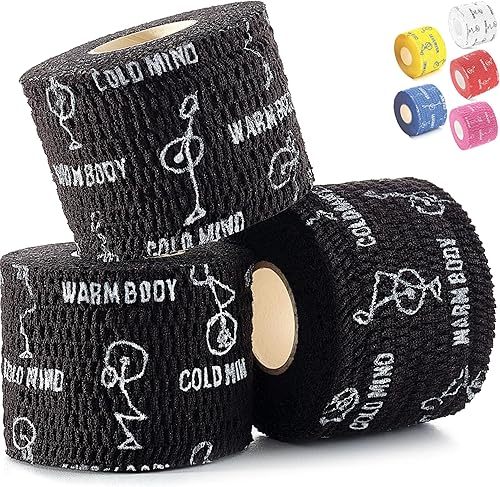 Miniatura 12 de WARM BODY COLD MIND Cinta para Pulgar de Levantamiento de Pesas de 1.85" - Cinta de Agarre en Gancho para Powerlifting, Cross Training, Cinta de 3