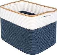 Vista 12 de MINTWOOD Design Cesta de almacenamiento para estantes, cestas decorativas para organizar, cesta para libros, caja de cubo de almacenamiento