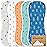 5-Pack Muslin Burp Cloths Baby Boy, Girl - Very Absorbent Baby Burp Cloth Rags, 8-Layers Viscose Derived from Bamboo Cotton Muslin Towel, Super Soft Spit Up Rags, No Shrink Washcloths (Cosmo)
