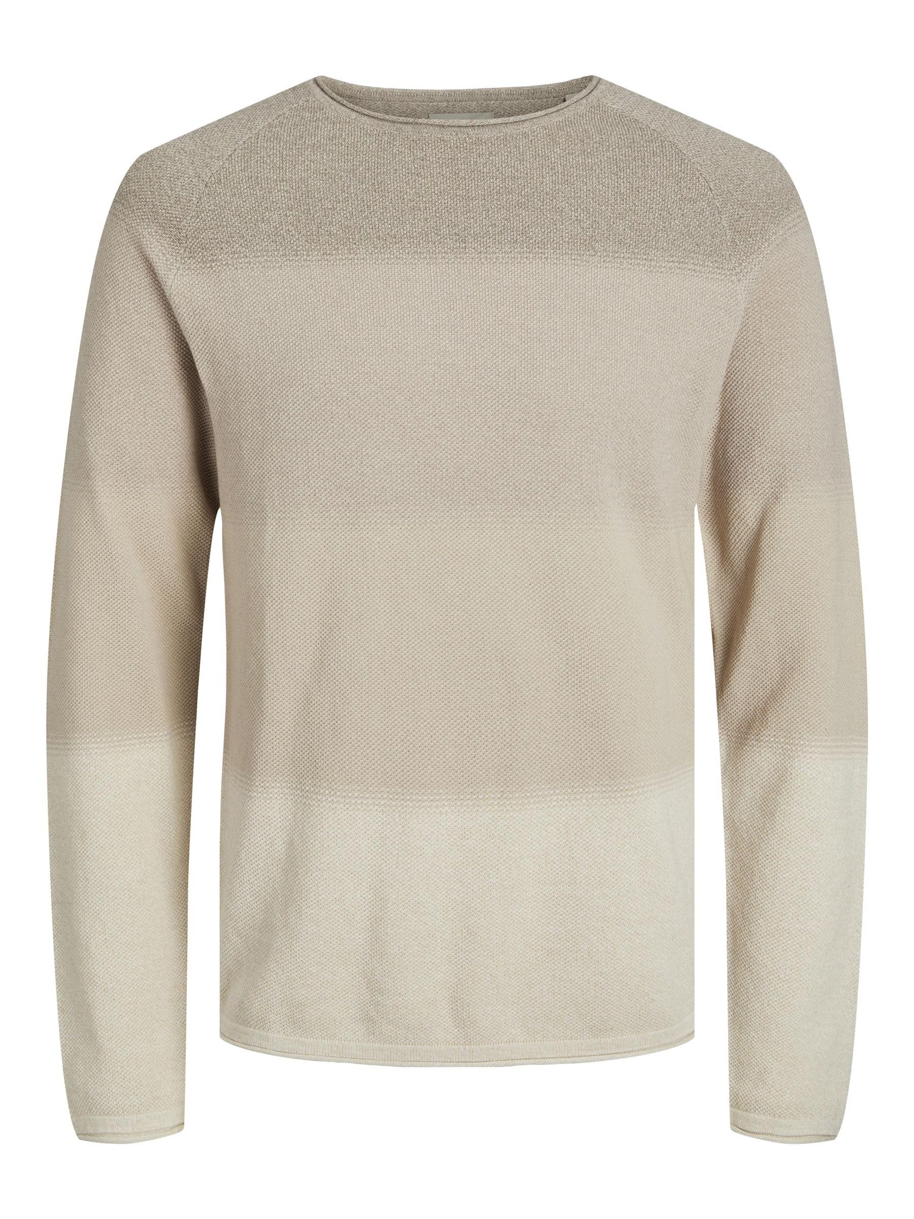 JACK & JONES Herren Strickpullover Rundhals Basic Langarm Sweater Baumwolle Shirt JJEHILL